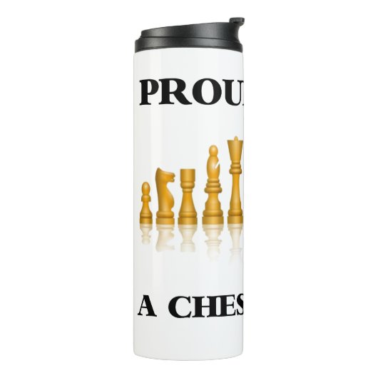 Ruw om een schaakspeler te zijn die schaakset refl thermosbeker (Gedraaid links)