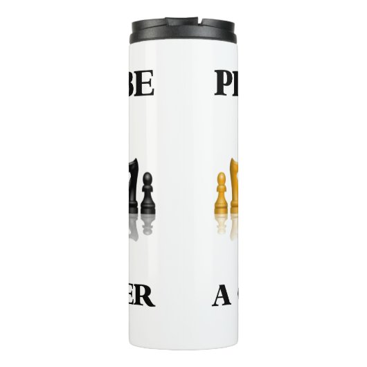 Ruw om een schaakspeler te zijn die schaakset refl thermosbeker (Achterkant)