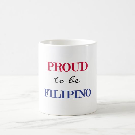 Ruw om fillipino te worden koffiemok (Center)