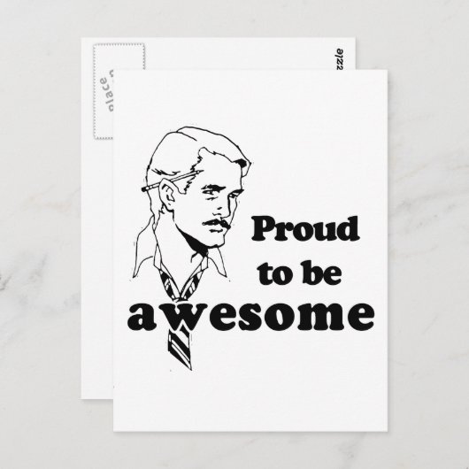 Ruw om Geweldige retro te zijn Briefkaart (Voorkant / Achterkant)