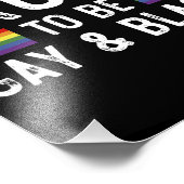 Ruw om homo en zwart te zijn foto afdruk (Hoek)