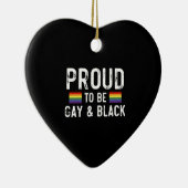 Ruw om homo en zwart te zijn keramisch ornament (Rechts)