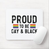 Ruw om homo en zwart te zijn muismat (Met muis)