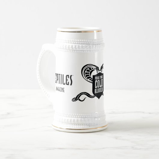 Ruw om koude, gebluste stop/Mok te worden Bierpul (Voorkant links)