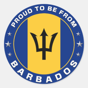Ruw om uit Barbados te komen Ronde Sticker