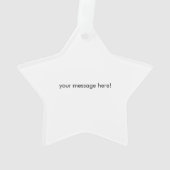 Ruw om veteraan te worden - Soldaten silhouette Ornament (achterkant)