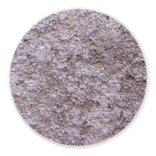 Ruw onbewerkte beton grijze bouwmuur keramische knop (Voorkant)