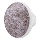 Ruw onbewerkte beton grijze bouwmuur keramische knop (Rechts)