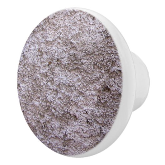 Ruw onbewerkte beton grijze bouwmuur keramische knop (Rechts)