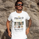 Ruw oom van de Afstuderen T-Shirt<br><div class="desc">Laat je trots en blijdschap zien als je neef of nicht afstudeert met onze speciaal ontworpen T-shirts met wit en gouden afstuderen. Deze op maat gemaakte stukken, compleet met een klassiek afstudeerders mortierplaatontwerp, vijf persoonlijke foto's, de gedurfde uitspraak 'trotse oom van de afstuderen' en gepersonaliseerd met de naam van je...</div>