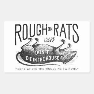 "Ruw op Ratten Advertentie" Sticker Set
