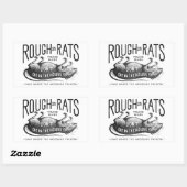 "Ruw op Ratten Advertentie" Sticker Set (Vel)