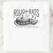 "Ruw op Ratten Advertentie" Sticker Set (Tas)