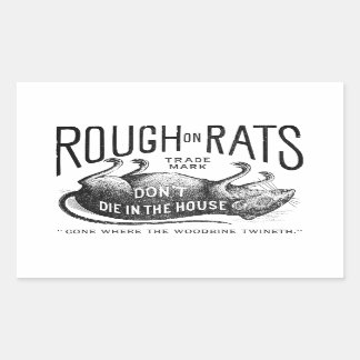 "Ruw op Ratten Advertentie" Sticker Set