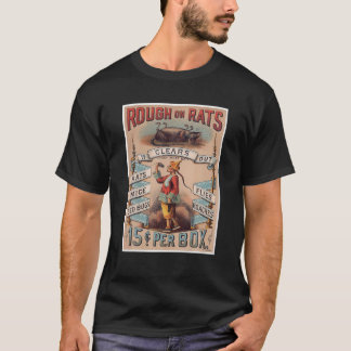Ruw op Ratten Muizen Bed Bugs vliegt Roaches Desig T-shirt