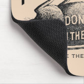 "Ruw op reclame voor ratten" Muismat (Hoek)