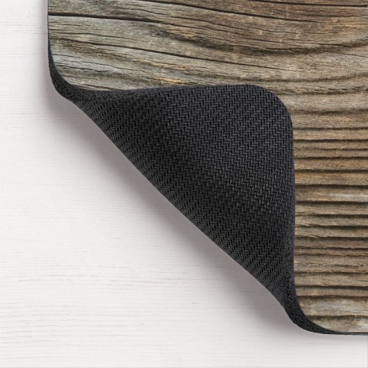 ruw oud hout muismat (Hoek)