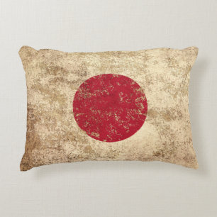Ruw oude Japanse vlag Decoratief Kussen