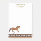 Ruw Paard Nep Leer Van Tafel Van Pony Post-it® Notes (Voorkant)