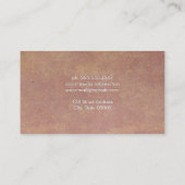 Ruw papieren textuur achtergrond visitekaartje (Achterkant)