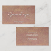 Ruw papieren textuur achtergrond visitekaartje (Voorkant / Achterkant)