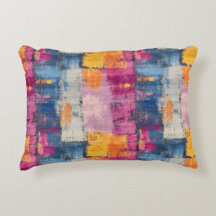 Ruw penseelstreek Print Accent Pillow Kussen