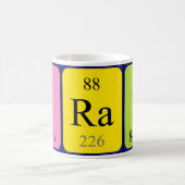 Ruw periodieke lijstnaam mok (Center)