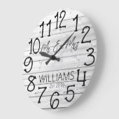 Ruw persoonlijk grijs verweerd hout op maat gemaak grote klok (Hoek)