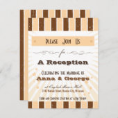 Ruw Poster: Crème & Bruine Ontvangst Kaart (Voorkant / Achterkant)