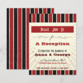 Ruw Poster: Rood & Zwart Ontvangst Alleen Kaart (Voorkant / Achterkant)