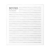 Ruw potlood, gelijnd notitieblok (Voorkant)