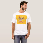 Ruw riemen Vlag T-shirt (Voorkant volledig)