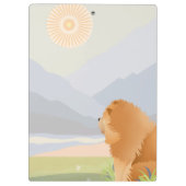 RUW ROOD CHOW Acryl Klembord (Achterkant)