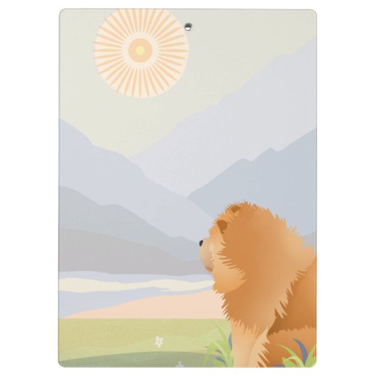 RUW ROOD CHOW Acryl Klembord (Achterkant)