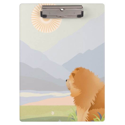 RUW ROOD CHOW Acryl Klembord (Voorkant)