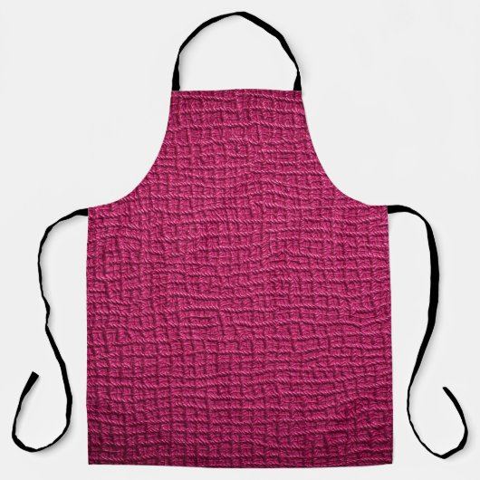 Ruw roze leder schort (Voorkant)