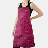 Ruw roze leder schort (Insitu)