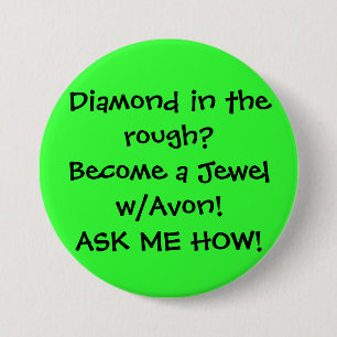 Ruw ruw?Word een jood met Avon!ASK ... Ronde Button 7,6 Cm