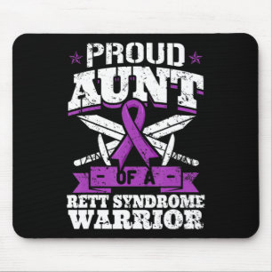 Ruw tante van een Rett Syndrome Warrior RTT Awaren Muismat
