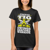 Ruw tio van een Ewings Sarcoma Warrior Awareness U T-shirt (Voorkant)