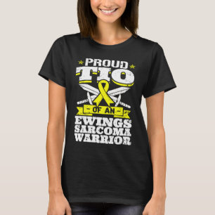 Ruw tio van een Ewings Sarcoma Warrior Awareness U T-shirt