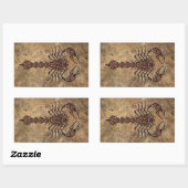 Ruw Tribal Scorpion Rechthoekige Sticker (Vel)