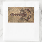 Ruw Tribal Scorpion Rechthoekige Sticker (Tas)