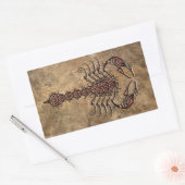 Ruw Tribal Scorpion Rechthoekige Sticker (Envelop)