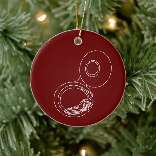 Ruw Tuba tekening Keramisch Ornament (Boom)