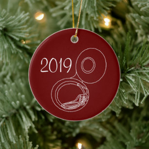 Ruw Tuba tekening Keramisch Ornament