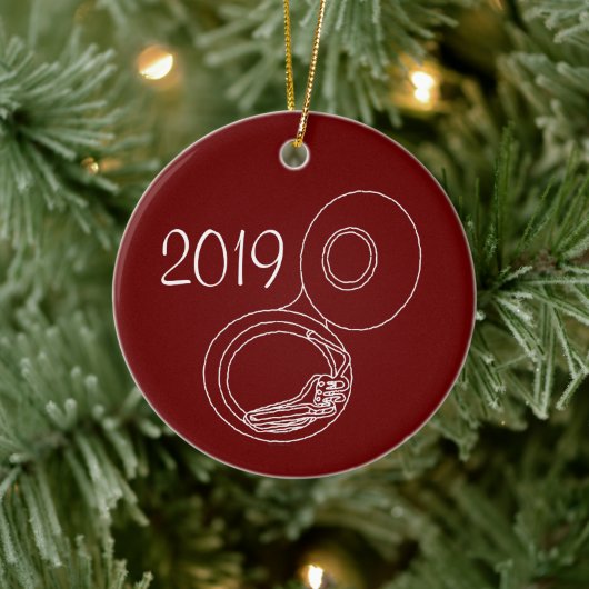 Ruw Tuba tekening Keramisch Ornament (Boom)