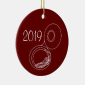 Ruw Tuba tekening Keramisch Ornament (Rechts)