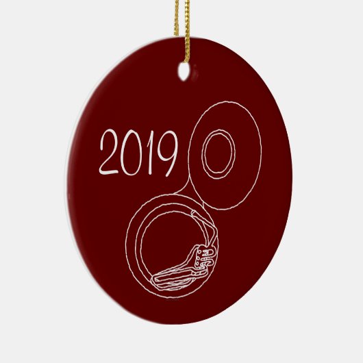 Ruw Tuba tekening Keramisch Ornament (Rechts)