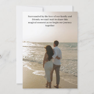 Ruw uitziende binnen trouwkaart 'Save the Date' Kaart